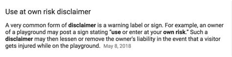 bet at your own risk|Use at Your Own Risk Disclaimers .